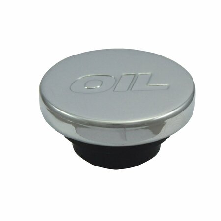 SPEEDFX OIL CAP PushIn Round Silver With OIL Logo 7482O